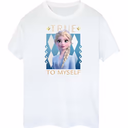 Disney - T-shirt FROZEN TRUE TO MYSELF - Femme (Blanc)