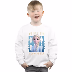 Disney - Sweat FROZEN TRUE TO MYSELF - Garçon (Blanc)
