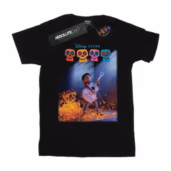 Disney - T-shirt COCO PLAYING GUITAR - Fille (Noir)