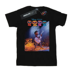 Disney - T-shirt COCO PLAYING GUITAR - Fille (Noir)