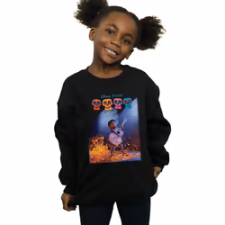 Disney - Sweat COCO PLAYING GUITAR - Fille (Noir)