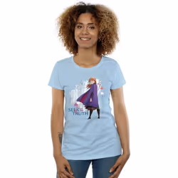 Disney - T-shirt FROZEN SEEK THE TRUTH - Femme (Bleu ciel)