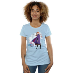 Disney - T-shirt FROZEN SEEK THE TRUTH - Femme (Bleu ciel)