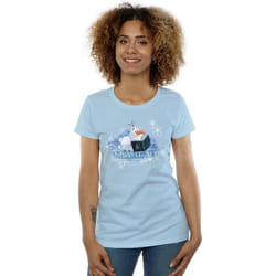 Disney - T-shirt FROZEN SNOW IT ALL - Femme (Bleu ciel)