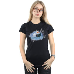 Disney - T-shirt FROZEN SNOW IT ALL - Femme (Noir)