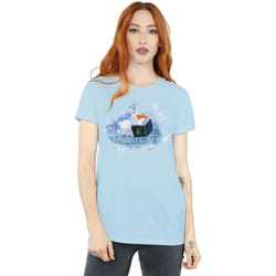Disney - T-shirt FROZEN SNOW IT ALL - Femme (Bleu ciel)