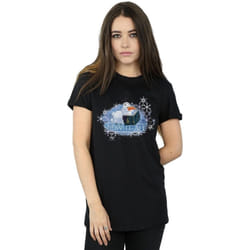 Disney - T-shirt FROZEN SNOW IT ALL - Femme (Noir)
