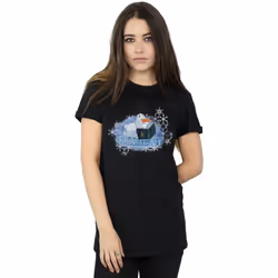 Disney - T-shirt FROZEN SNOW IT ALL - Femme (Noir)