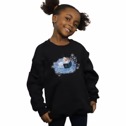 Disney - Sweat FROZEN SNOW IT ALL - Fille (Noir)