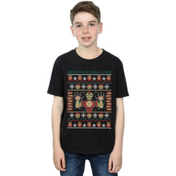 Marvel - T-shirt GET YOUR JINGLE ON - Garçon (Noir)