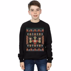 Marvel - Sweat GET YOUR JINGLE ON - Garçon (Noir)