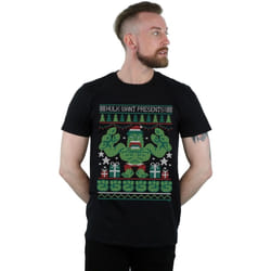 Marvel - T-shirt HULK WANT PRESENTS - Homme (Noir)
