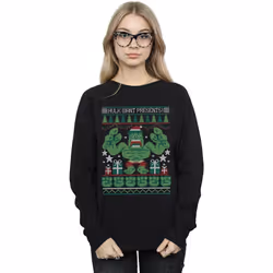 Marvel - Sweat HULK WANT PRESENTS - Femme (Noir)