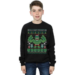 Marvel - Sweat HULK WANT PRESENTS - Garçon (Noir)