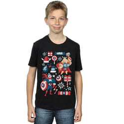 Marvel - T-shirt CHRISTMAS DAY - Garçon (Noir)