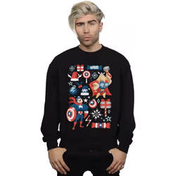 Marvel - Sweat CHRISTMAS DAY - Homme (Noir)