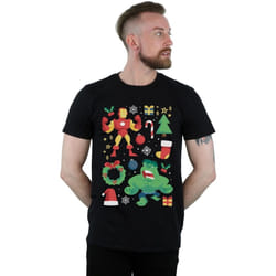 Marvel - T-shirt CHRISTMAS DAY - Homme (Noir)
