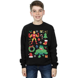 Marvel - Sweat CHRISTMAS DAY - Garçon (Noir)
