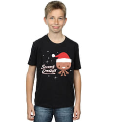 Marvel - T-shirt SEASON'S GROOTINGS - Garçon (Noir)