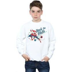 Marvel - Sweat DECK THE WALLS - Garçon (Blanc)