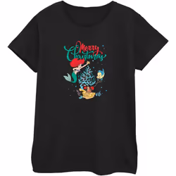 Disney - T-shirt MERRY CHRISTMAS - Femme (Noir)