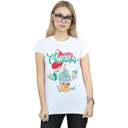 Disney - T-shirt MERRY CHRISTMAS - Femme (Blanc)