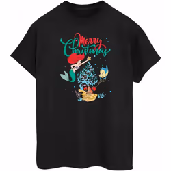 Disney - T-shirt MERRY CHRISTMAS - Femme (Noir)
