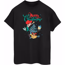 Disney - T-shirt MERRY CHRISTMAS - Femme (Noir)