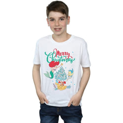 Disney - T-shirt MERRY CHRISTMAS - Garçon (Blanc)