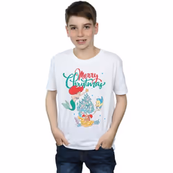 Disney - T-shirt MERRY CHRISTMAS - Garçon (Blanc)