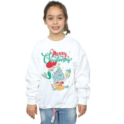 Disney - Sweat MERRY CHRISTMAS - Fille (Blanc)