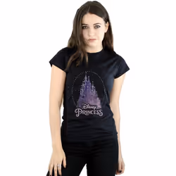 Disney - T-shirt PRINCESS - Femme (Noir)