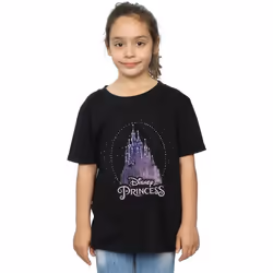 Disney - T-shirt PRINCESS - Fille (Noir)