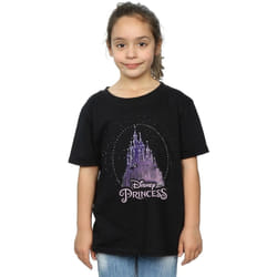 Disney - T-shirt PRINCESS - Fille (Noir)