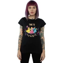 Disney - T-shirt PRINCESS TIME TO SPARKLE - Femme (Noir)