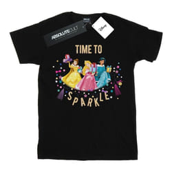 Disney - T-shirt PRINCESS TIME TO SPARKLE - Femme (Noir)