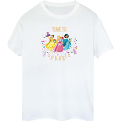 Disney - T-shirt PRINCESS TIME TO SPARKLE - Femme (Blanc)