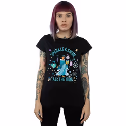 Disney - T-shirt SPARKLE AND SHINE - Femme (Noir)