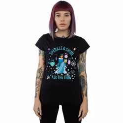 Disney - T-shirt SPARKLE AND SHINE - Femme (Noir)