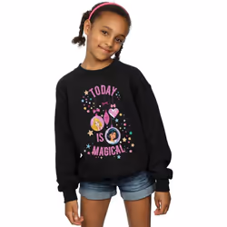 Disney - Sweat PRINCESS TODAY IS MAGICAL - Fille (Noir)