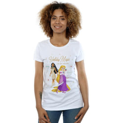 Disney - T-shirt PRINCESS HOLIDAY MAGIC IN MY HEART - Femme (Blanc)