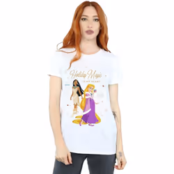Disney - T-shirt PRINCESS HOLIDAY MAGIC IN MY HEART - Femme (Blanc)