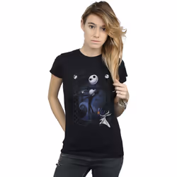 Disney - T-shirt NIGHTMARE BEFORE CHRISTMAS - Femme (Noir)