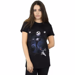 Disney - T-shirt NIGHTMARE BEFORE CHRISTMAS - Femme (Noir)