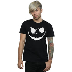 Disney - T-shirt NIGHTMARE BEFORE CHRISTMAS JACK'S FACE - Homme (Noir)