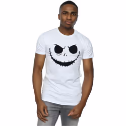 Disney - T-shirt NIGHTMARE BEFORE CHRISTMAS JACK'S FACE - Homme (Blanc)