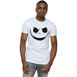 Disney - T-shirt NIGHTMARE BEFORE CHRISTMAS JACK'S FACE - Homme (Blanc)
