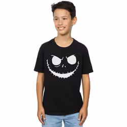 Disney - T-shirt NIGHTMARE BEFORE CHRISTMAS JACK'S FACE - Garçon (Noir)