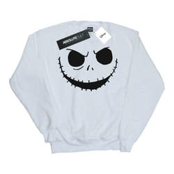 Disney - Sweat NIGHTMARE BEFORE CHRISTMAS JACK'S FACE - Garçon (Blanc)