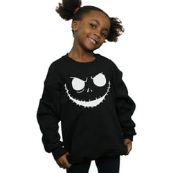 Disney - Sweat NIGHTMARE BEFORE CHRISTMAS JACK'S FACE - Fille (Noir)